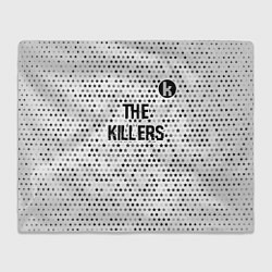 Плед The Killers glitch на светлом фоне посередине