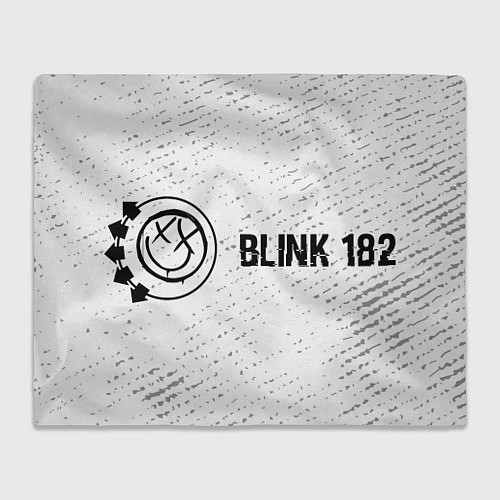 Плед Blink 182 glitch на светлом фоне по-горизонтали / 3D-Велсофт – фото 1
