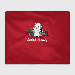 Плед флисовый Santa claws, цвет: 3D-велсофт