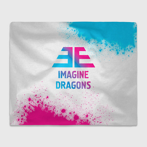 Плед Imagine Dragons neon gradient style / 3D-Велсофт – фото 1