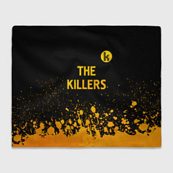 Плед флисовый The Killers - gold gradient посередине, цвет: 3D-велсофт