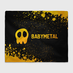 Плед флисовый Babymetal - gold gradient по-горизонтали, цвет: 3D-велсофт