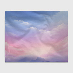 Плед флисовый Нежные краски неба, цвет: 3D-велсофт