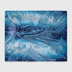 Плед флисовый Ледяной узор, цвет: 3D-велсофт