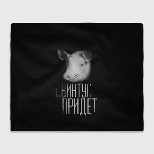 Плед Свинтус придёт / 3D-Велсофт – фото 1