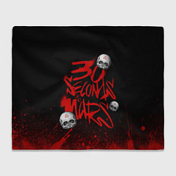 Плед Thirty seconds to mars skulls