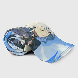 Плед флисовый Genshin Impact Нёвиллет Фурина, цвет: 3D-велсофт — фото 2