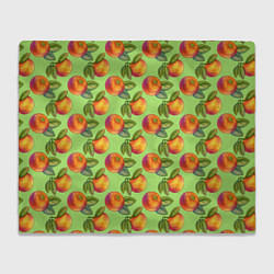 Плед Апельсинки с листьями