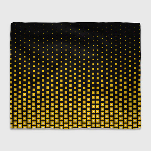 Плед Жёлтые квадраты / 3D-Велсофт – фото 1
