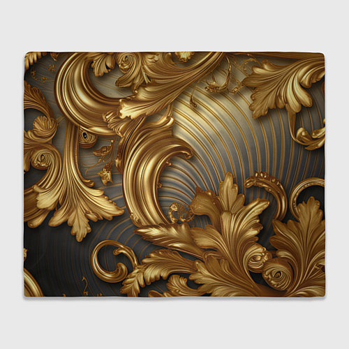 Плед Золотая текстура и абстракции / 3D-Велсофт – фото 1