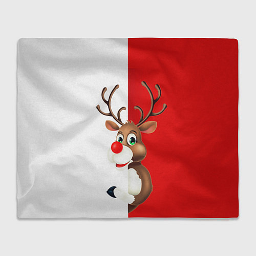 Плед Christmas deer art / 3D-Велсофт – фото 1