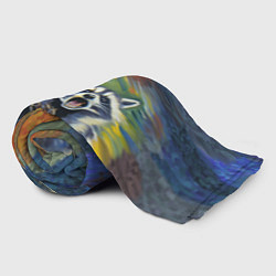 Плед флисовый Крик енота, цвет: 3D-велсофт — фото 2