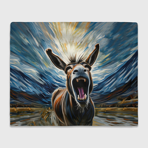 Плед Крик осла / 3D-Велсофт – фото 1