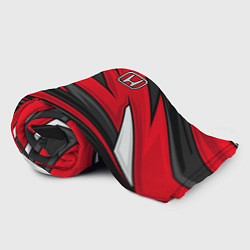 Плед флисовый Red sport - honda, цвет: 3D-велсофт — фото 2