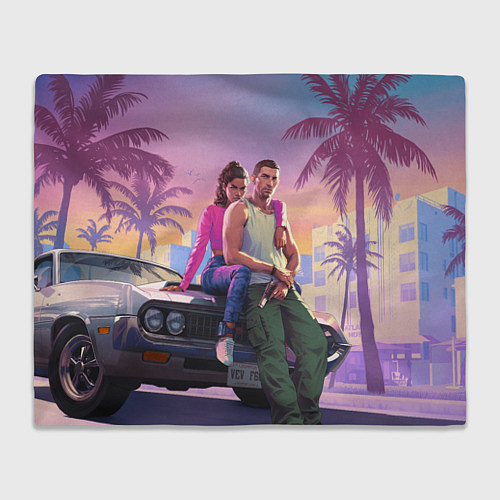 Плед Jason & Lucia - GTA 6 official art / 3D-Велсофт – фото 1