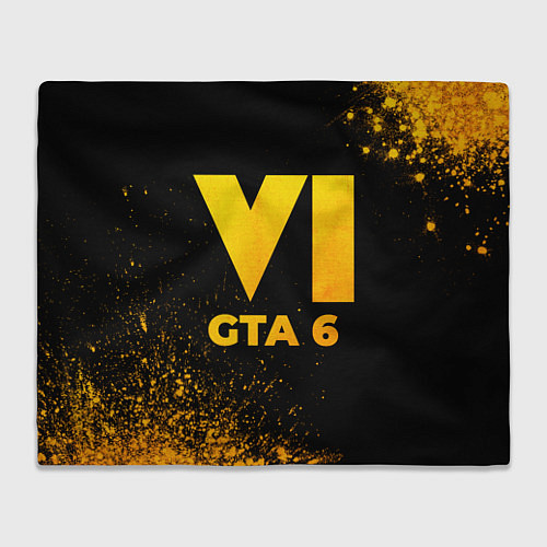 Плед GTA 6 - gold gradient / 3D-Велсофт – фото 1