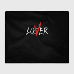 Плед флисовый Lover loser, цвет: 3D-велсофт