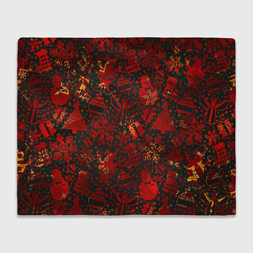 Плед Ёлочные игрушки и ёлки / 3D-Велсофт – фото 1