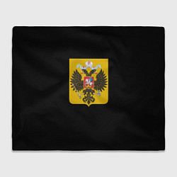 Плед флисовый Патриотическая символика герб России, цвет: 3D-велсофт