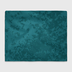 Плед флисовый Изумрудный камуфляж, цвет: 3D-велсофт