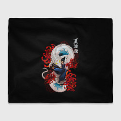 Плед флисовый Сугуру Гето и дракон, цвет: 3D-велсофт