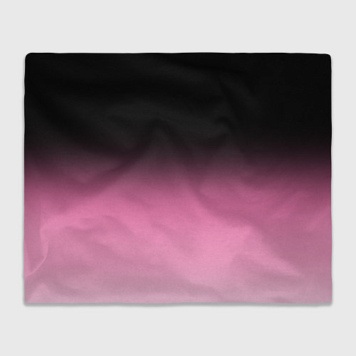 Плед Черно-розовый градиент / 3D-Велсофт – фото 1