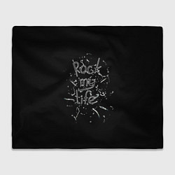 Плед Rock my life чёрный