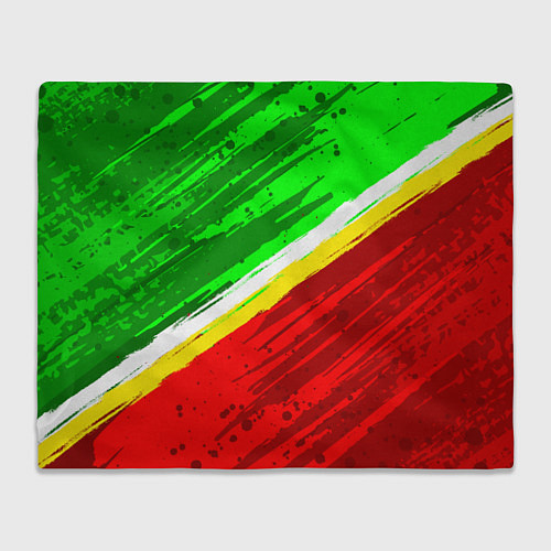 Плед Расцветка Зеленоградского флага / 3D-Велсофт – фото 1