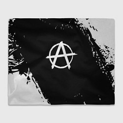 Плед Анархия белая краска