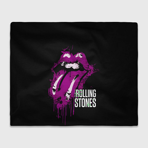 Плед The Rolling Stones - lips / 3D-Велсофт – фото 1