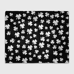 Плед флисовый Black clover pattern anime, цвет: 3D-велсофт