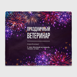 Плед Праздничный ветеринар: фейерверк