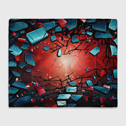 Плед флисовый Взрыв камне абстракция, цвет: 3D-велсофт