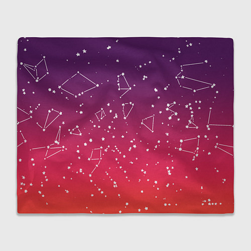 Плед Созвездия в розовом небе / 3D-Велсофт – фото 1