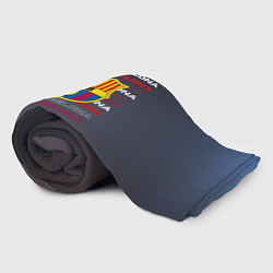 Плед флисовый Логотип футбольный клуб Барселона, цвет: 3D-велсофт — фото 2