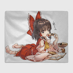 Плед флисовый Touhou Project Рейму Cute, цвет: 3D-велсофт