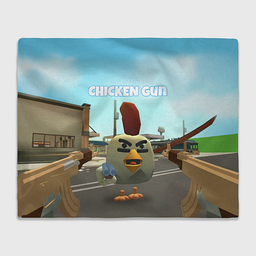 Плед Chicken Gun - shooter / 3D-Велсофт – фото 1