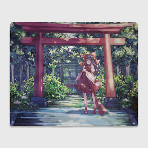 Плед Touhou Project Рейму возле тории / 3D-Велсофт – фото 1