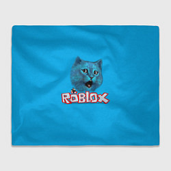 Плед Roblox синий кот
