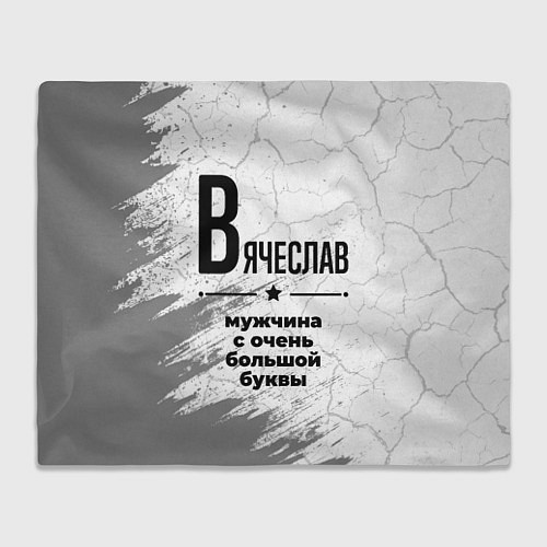 Плед Вячеслав мужчина ну с очень большой буквы / 3D-Велсофт – фото 1