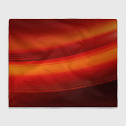 Плед флисовый Красная изогнутая абстракция, цвет: 3D-велсофт