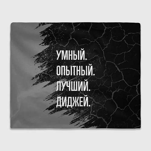 Плед Умный, опытный, лучший: диджей / 3D-Велсофт – фото 1