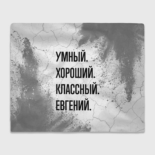 Плед Умный, хороший и классный: Евгений / 3D-Велсофт – фото 1