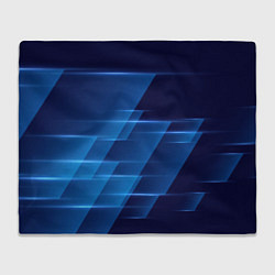 Плед флисовый Blue background, цвет: 3D-велсофт