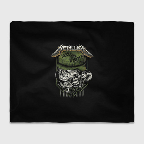 Плед Metallica - skull / 3D-Велсофт – фото 1