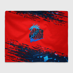 Плед флисовый Shadow Warrior actions game, цвет: 3D-велсофт