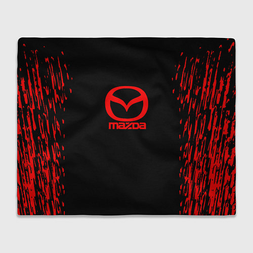 Плед Mazda краски красные штрихи / 3D-Велсофт – фото 1