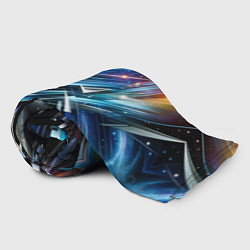 Плед флисовый Космос - футуризм, цвет: 3D-велсофт — фото 2