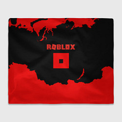 Плед флисовый Roblox краски красные, цвет: 3D-велсофт