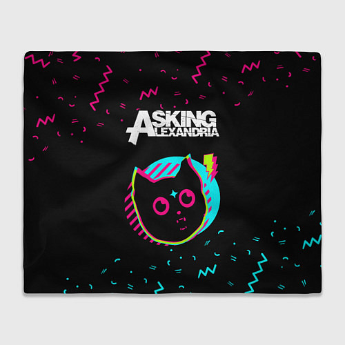 Плед Asking Alexandria - rock star cat / 3D-Велсофт – фото 1